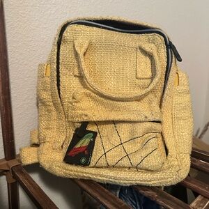 Yellow backpack